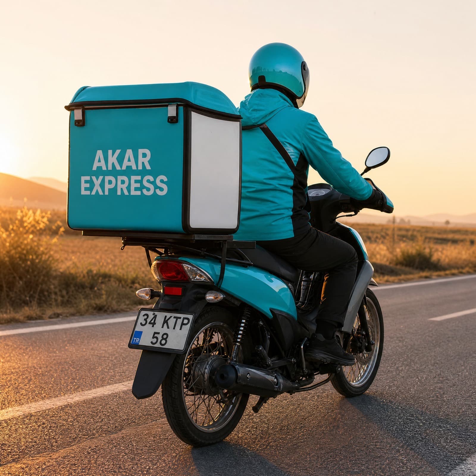 Akar Express kurye ekibi operasyon sırasında